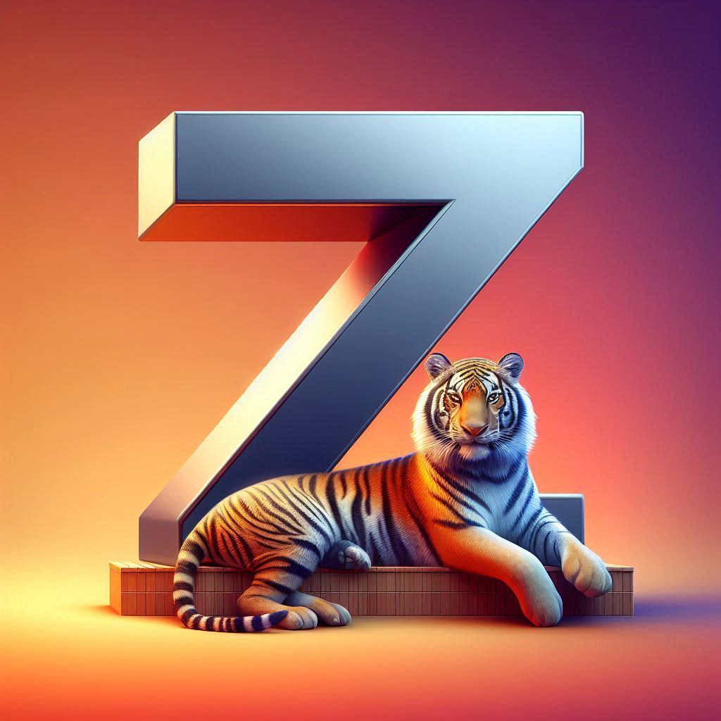 Tigers — letter Z