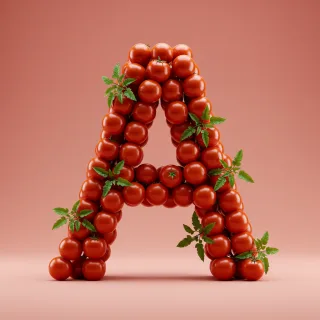 Tomatoes — letter A (variant 2)