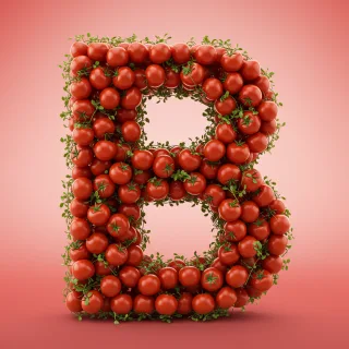 Tomatoes — letter B (variant 2)