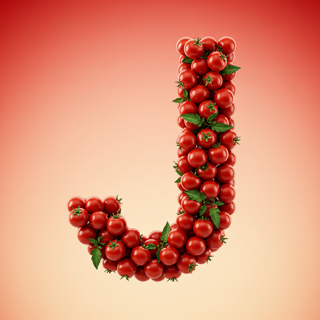 Tomatoes — letter J (variant 2)