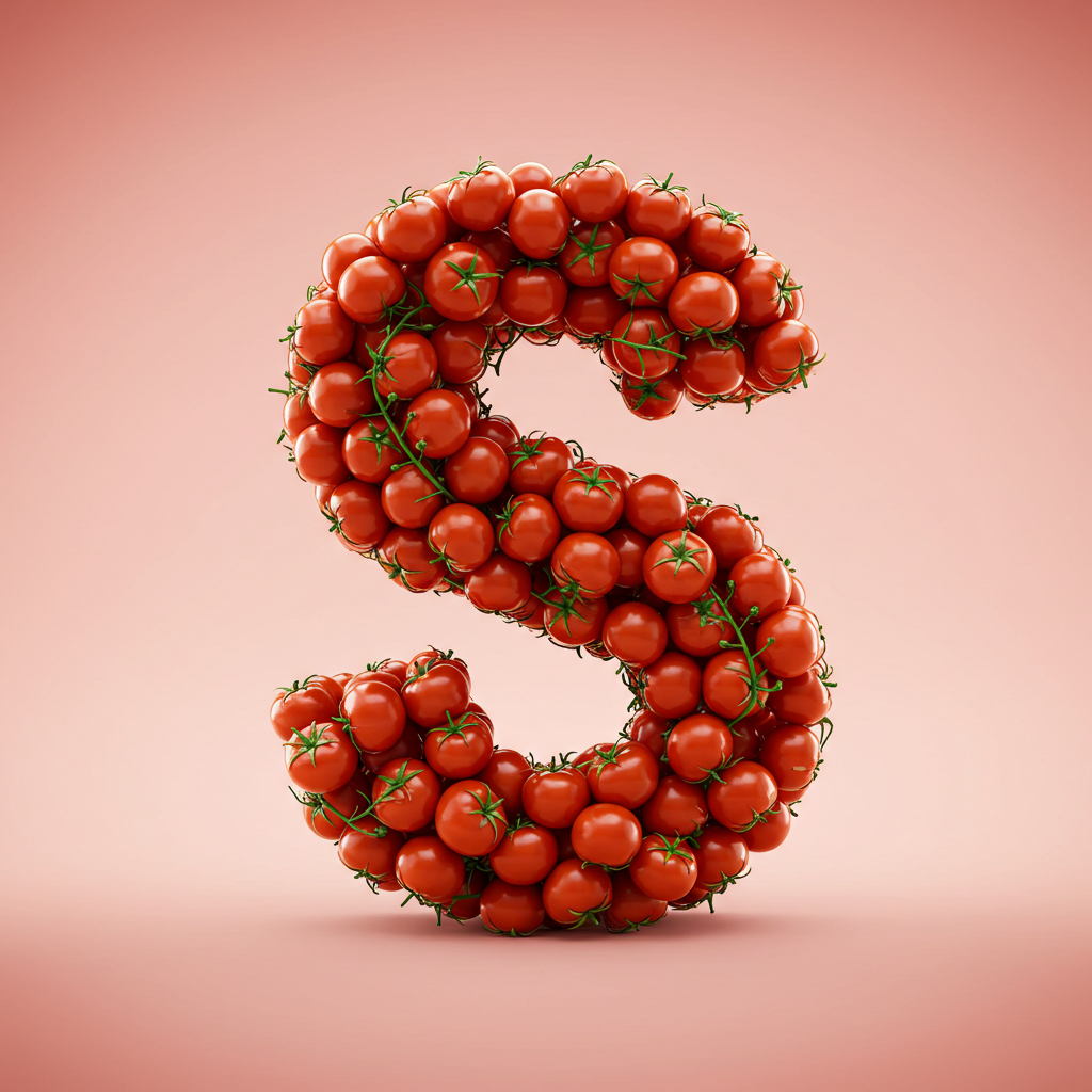 Tomatoes — letter S (variant 2)