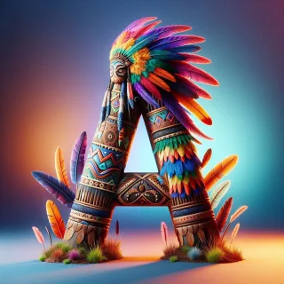 Totem — letter A (variant 2)
