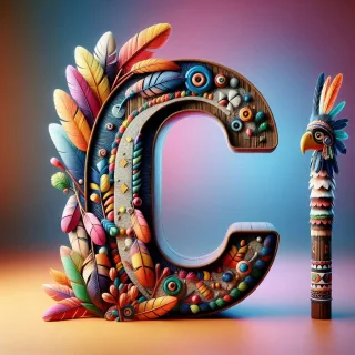 Totem — letter C (variant 2)