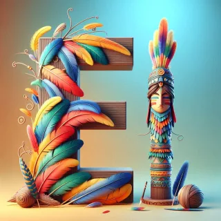 Totem — letter E (variant 2)