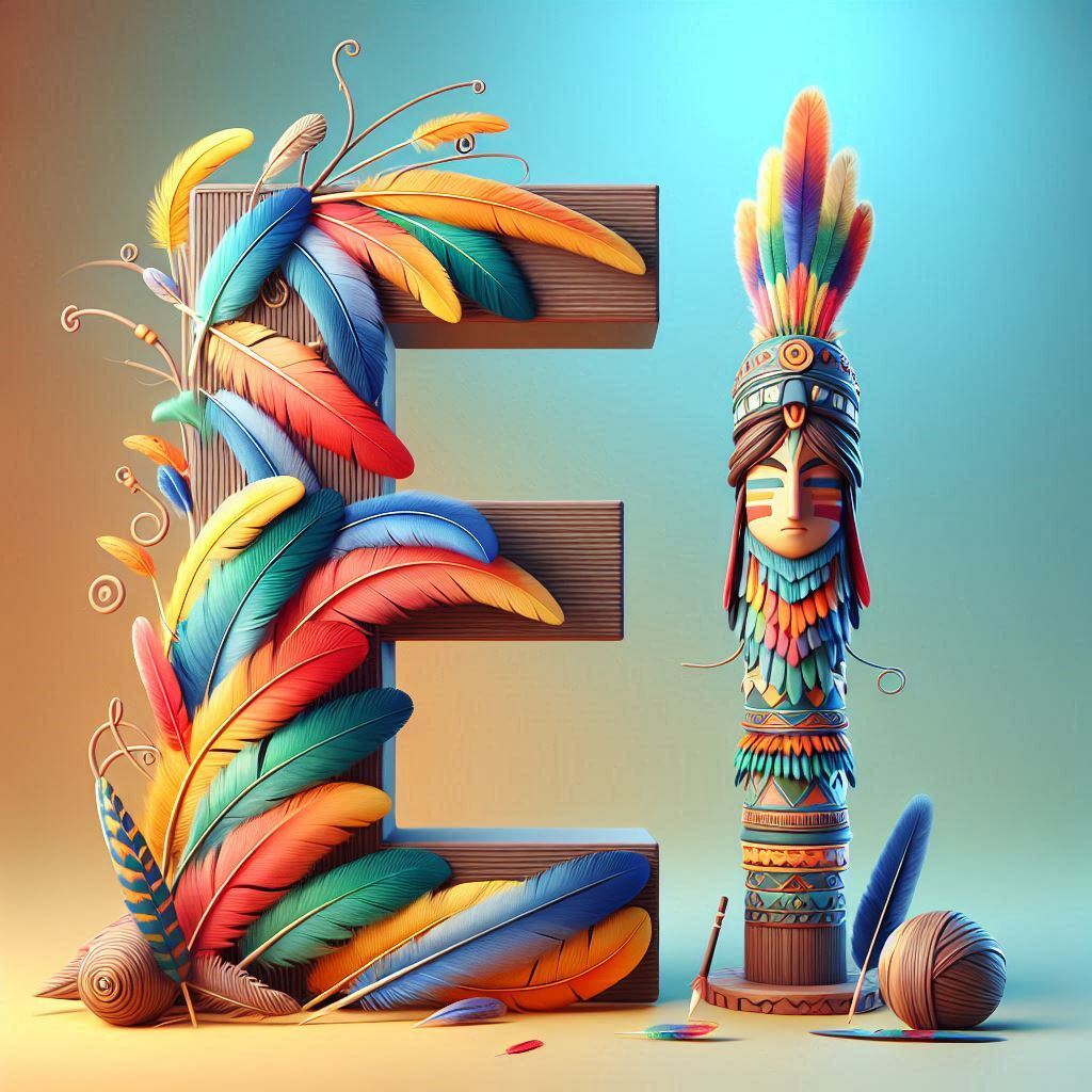 Totem — letter E (variant 2)