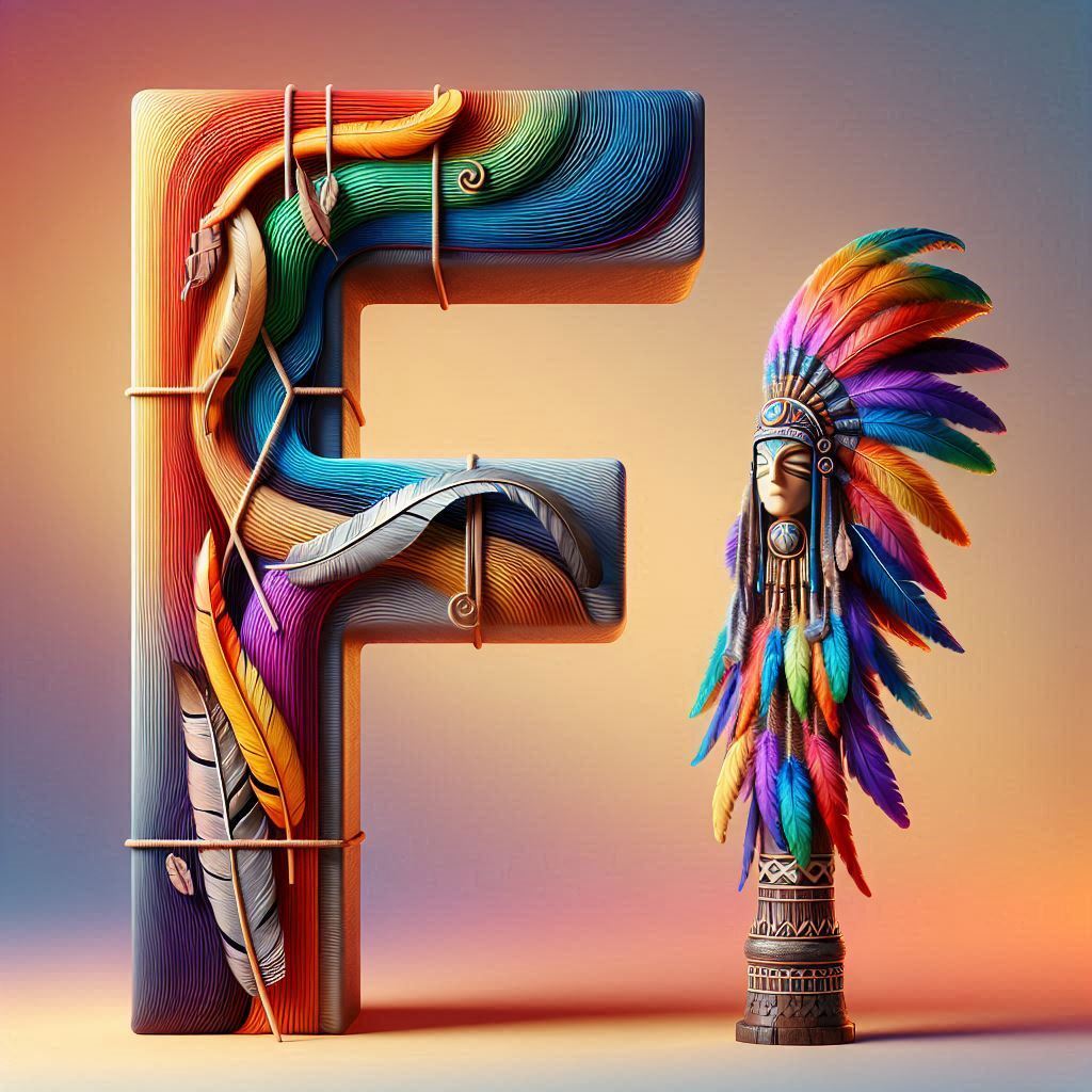Totem — letter F (variant 2)