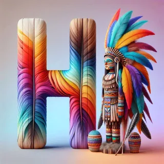 Totem — letter H (variant 2)