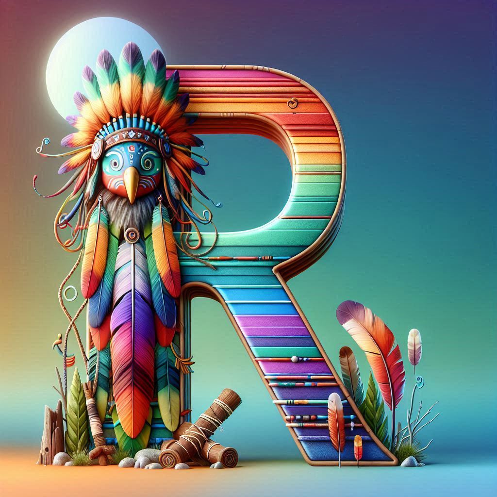 Totem — letter R (variant 2)