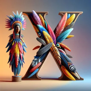 Totem — letter X (variant 2)
