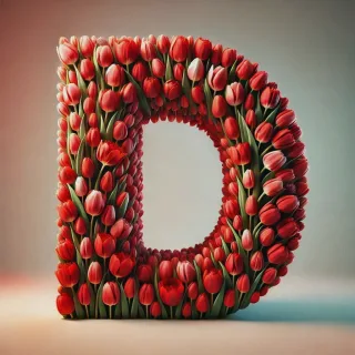Tulip — letter D