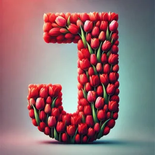 Tulip — letter J