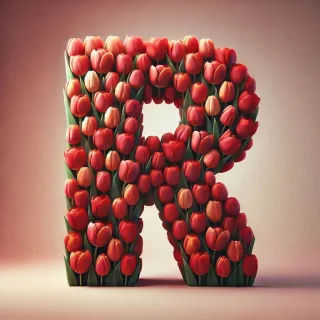 Tulip — letter R