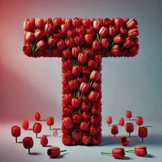 Tulip — letter T