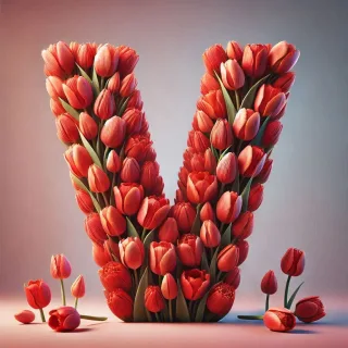 Tulip — letter V