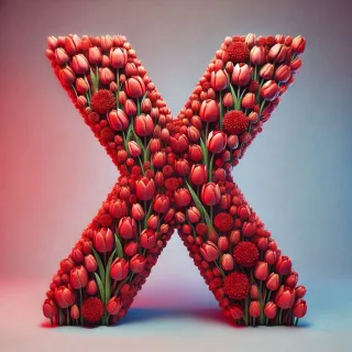 Tulip — letter X