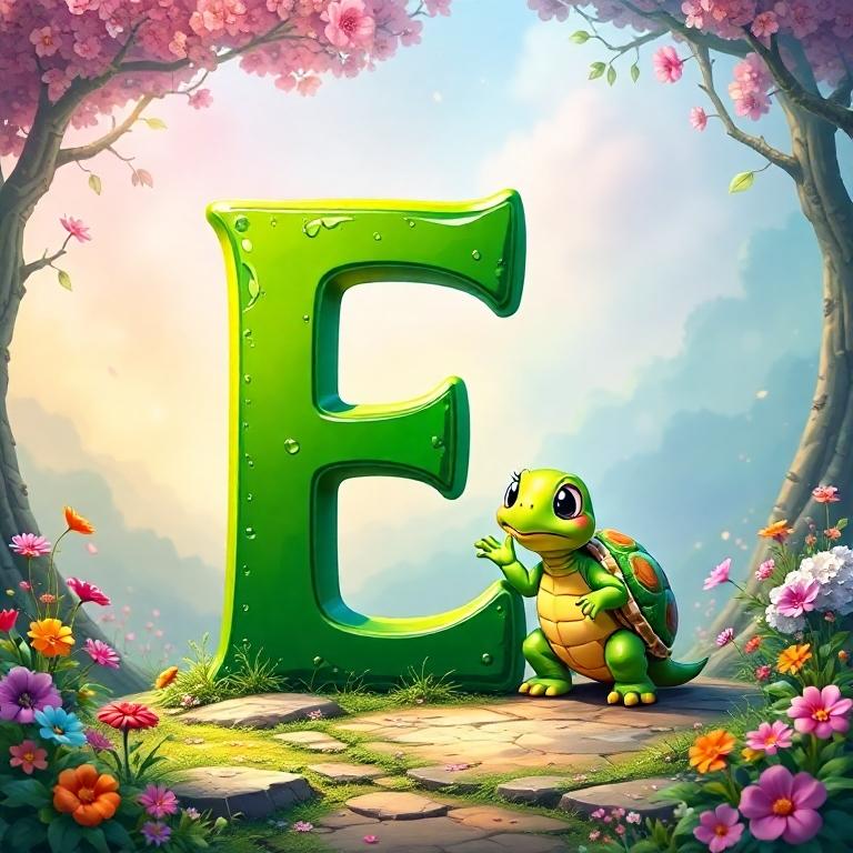 Turtle — letter E