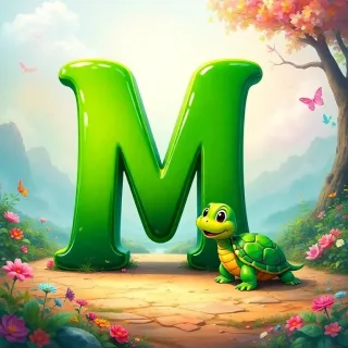 Turtle — letter M