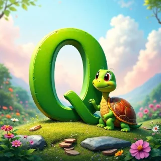 Turtle — letter Q