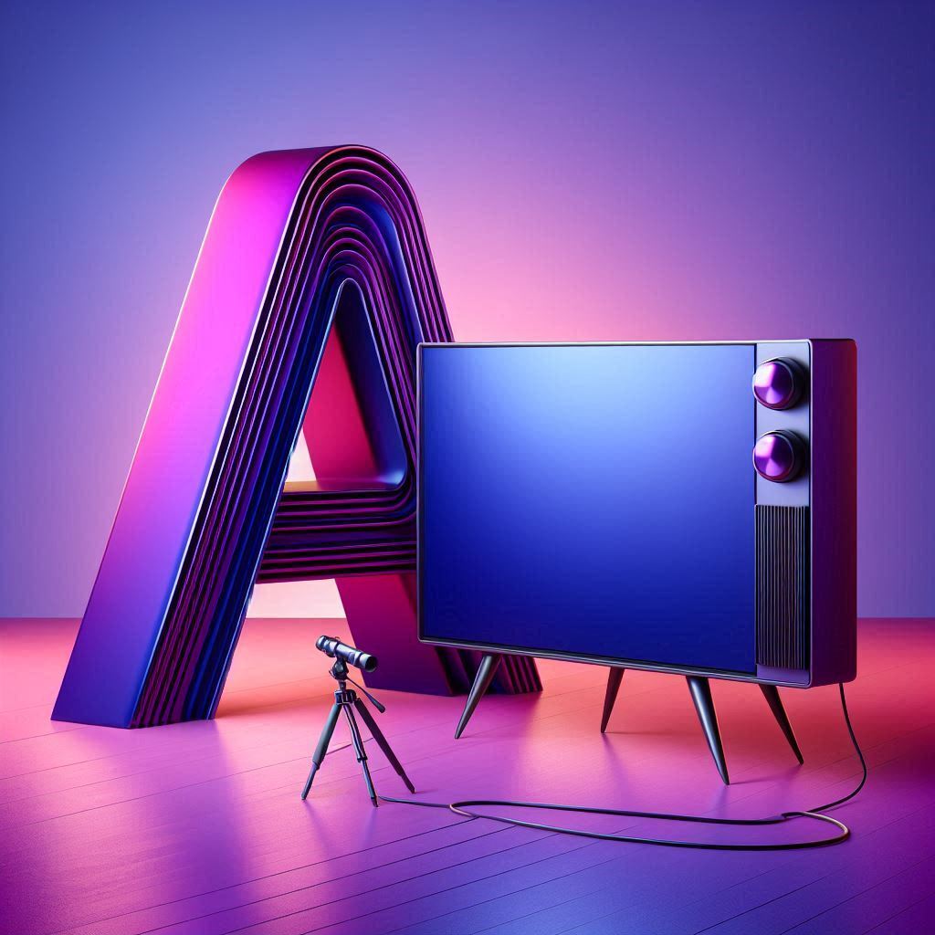 TV set — letter A