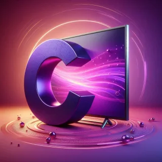 TV set — letter C (variant 2)