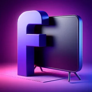 TV set — letter F