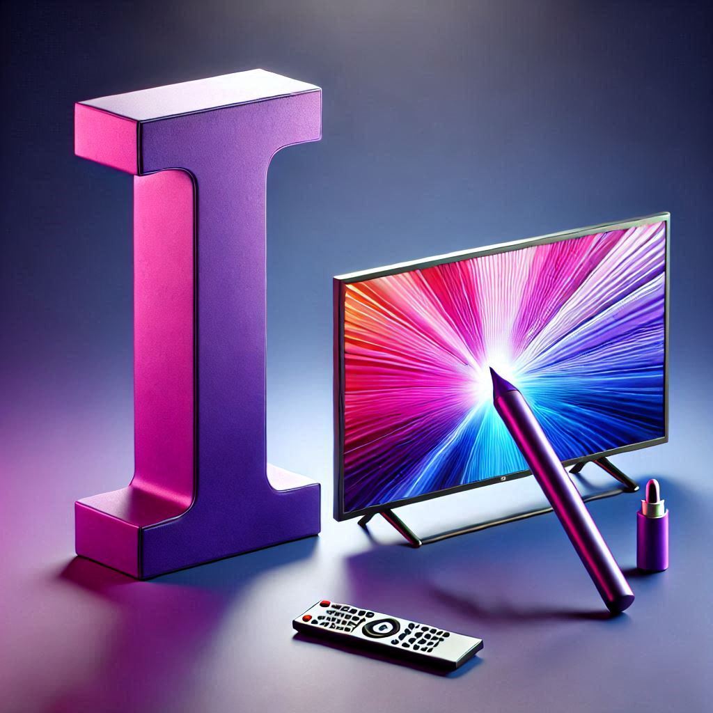TV set — letter I