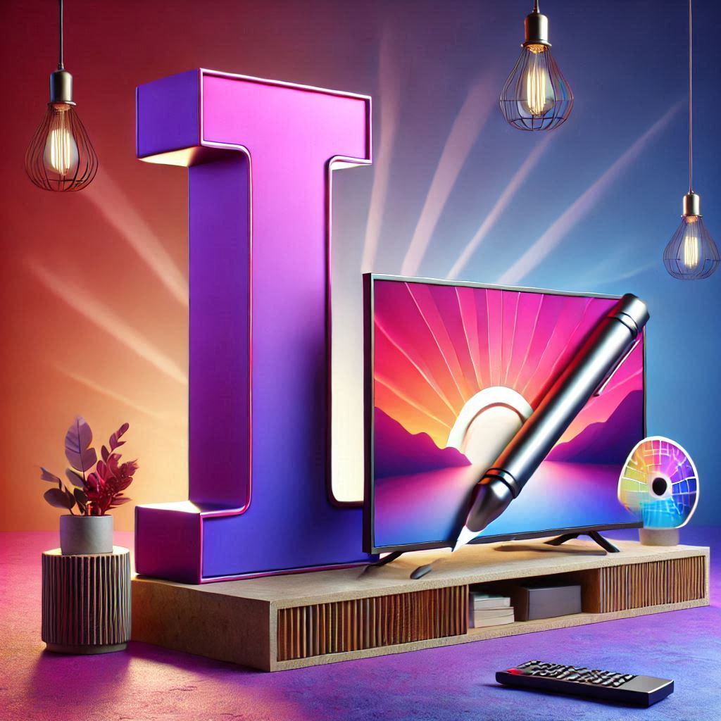 TV set — letter I (variant 2)