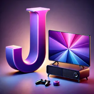 TV set — letter J