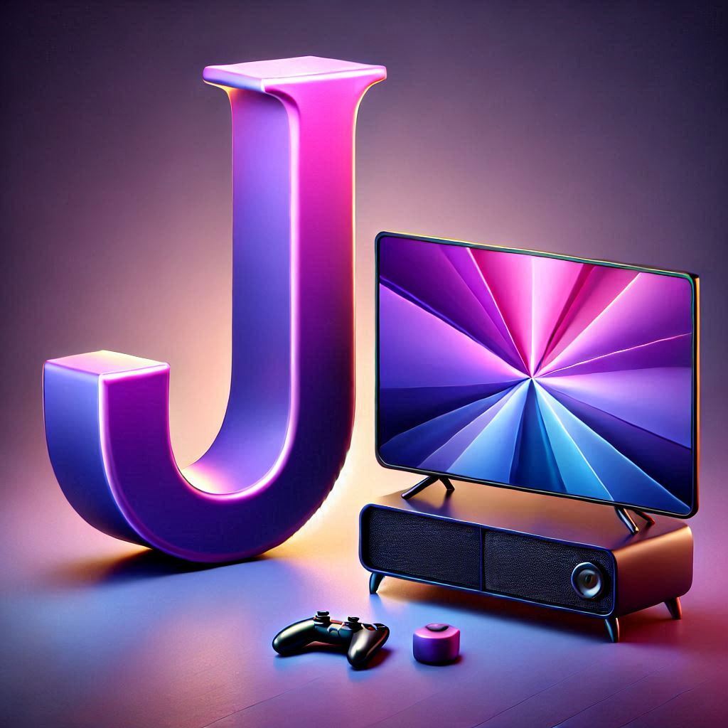 TV set — letter J