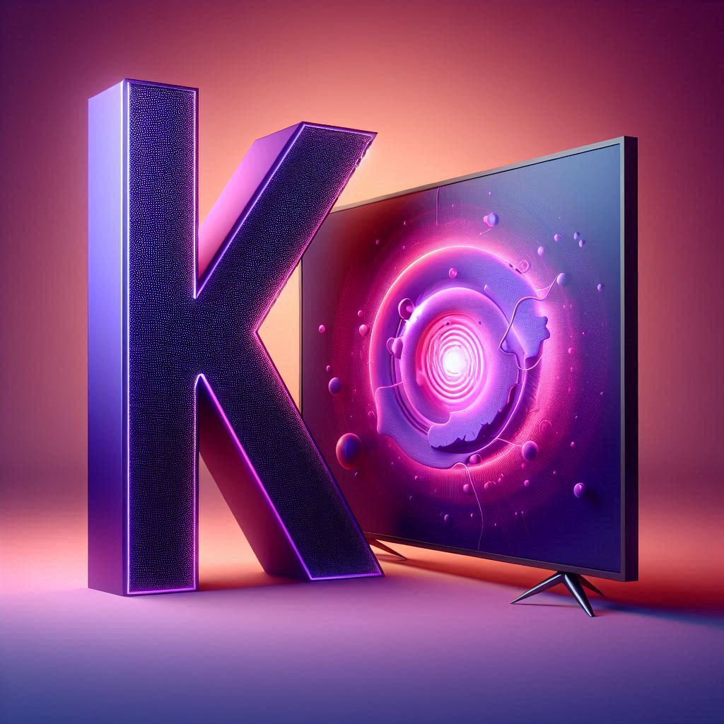 TV set — letter K (variant 2)