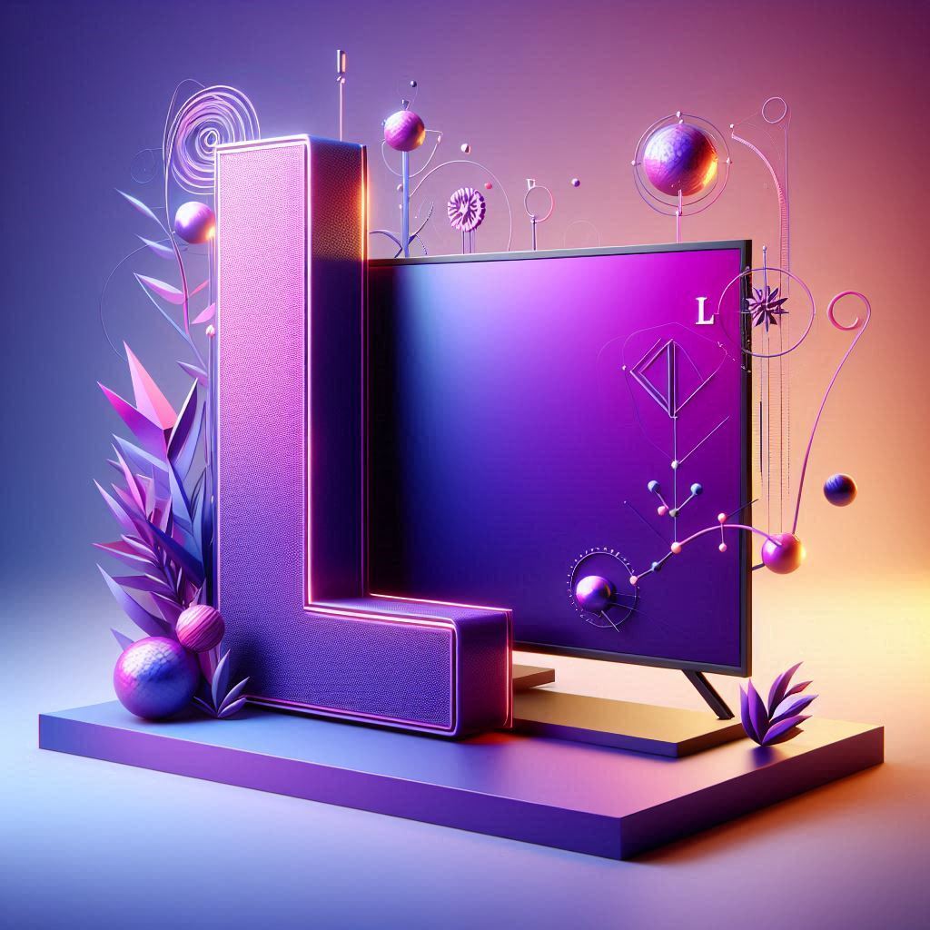 TV set — letter L