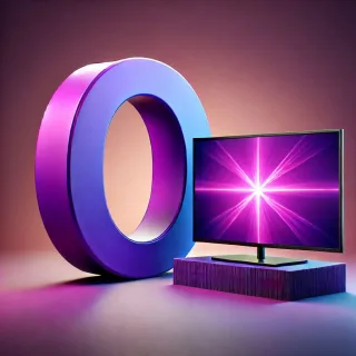 TV set — letter O (variant 2)