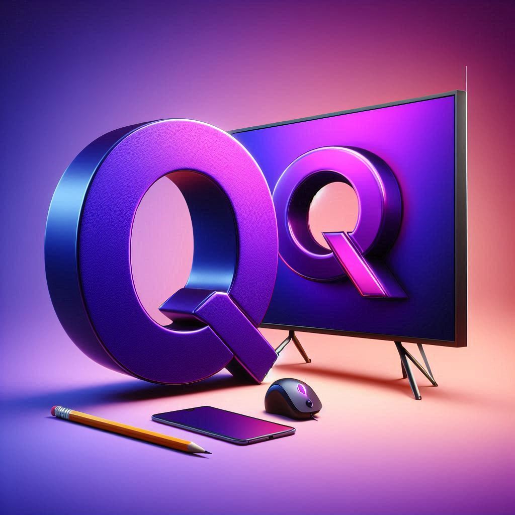 TV set — letter Q