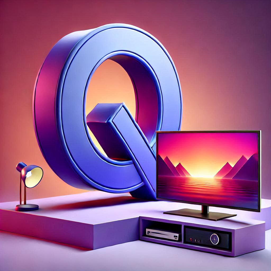 TV set — letter Q (variant 2)