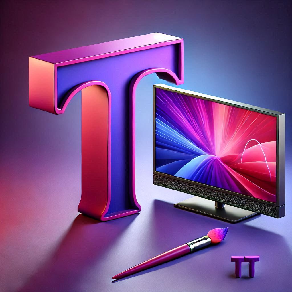 TV set — letter T (variant 2)