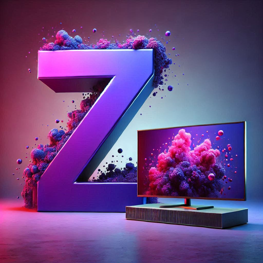 TV set — letter Z