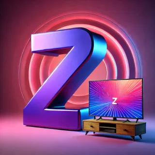 TV set — letter Z (variant 2)