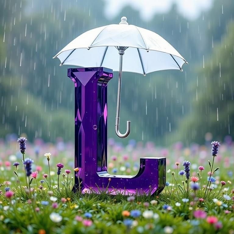 Umbrella — letter L