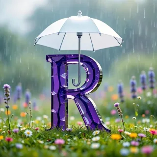 Umbrella — letter R