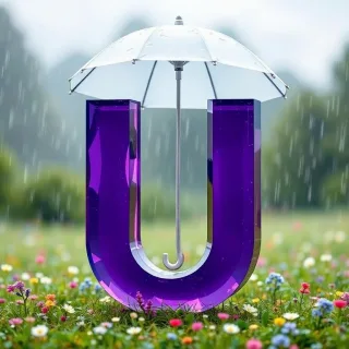 Umbrella — letter U