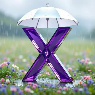 Umbrella — letter X
