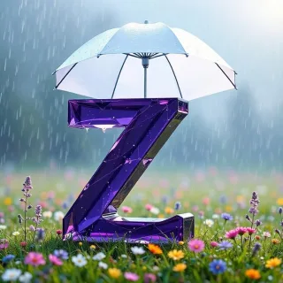 Umbrella — letter Z