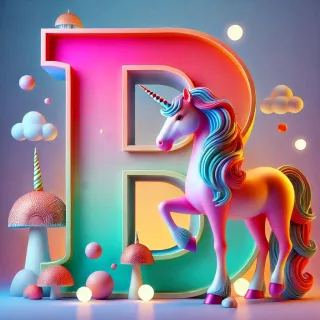 Unicorn 2 — letter B
