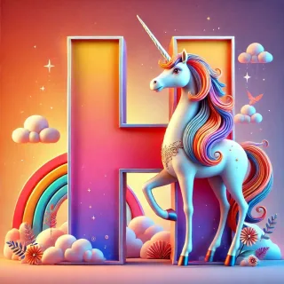 Unicorn 2 — letter H