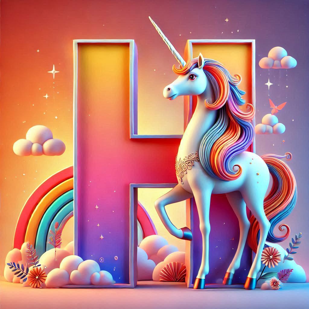 Unicorn 2 — letter H