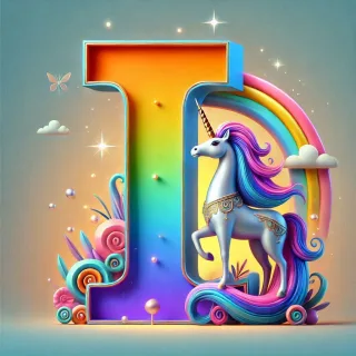 Unicorn 2 — letter I (variant 2)