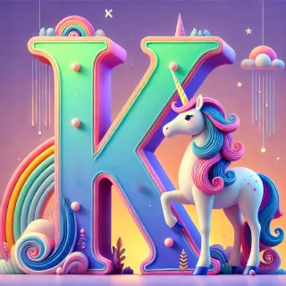 Unicorn 2 — letter K