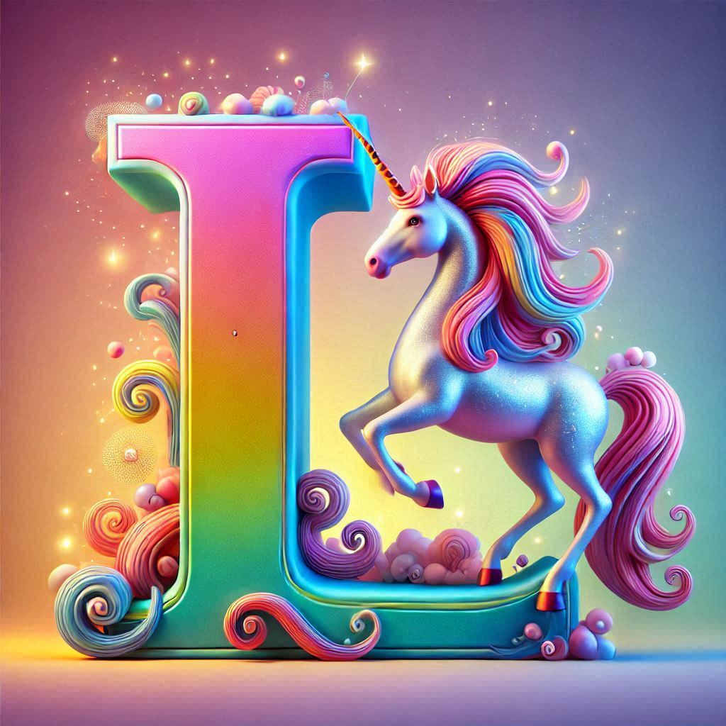 Unicorn 2 — letter L (variant 2)
