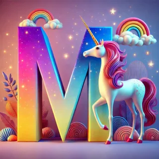 Unicorn 2 — letter M