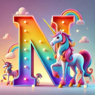 Unicorn 2 — letter N